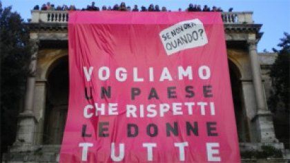 L'Aquila 8 marzo 2012: le donne dello SPI partecipano a due importanti appuntamenti