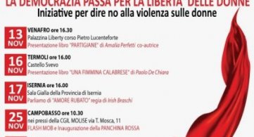 25N Le iniziative in Molise per la giornata contro la violenza sulle donne