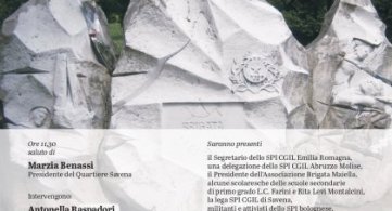 Bologna giardino Brigata Maiella: una targa in ricordo di Bruno Pizzica