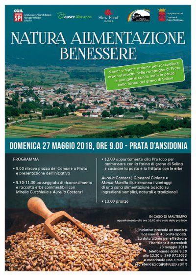 Prata d&#039;Ansidonia (AQ) 27 maggio 2018 Natura Alimentazione Benessere
