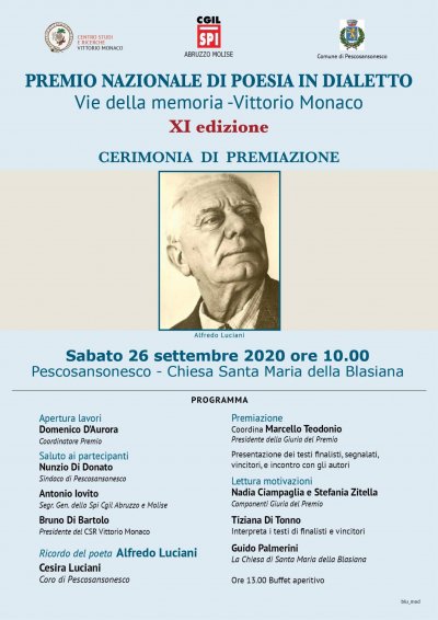 Premio nazionale di poesia in dialetto Vittorio Monaco: i finalisti